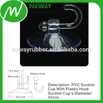 45mm Glass Table Suction Cups with Plastic Hook
